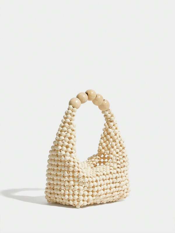 Mini bolsa com miçangas