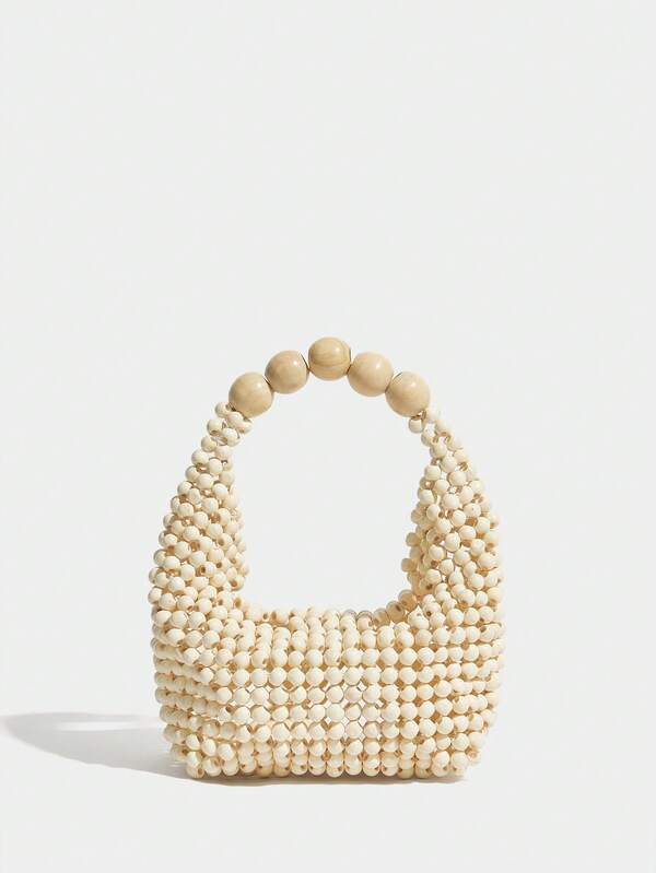 Mini bolsa com miçangas