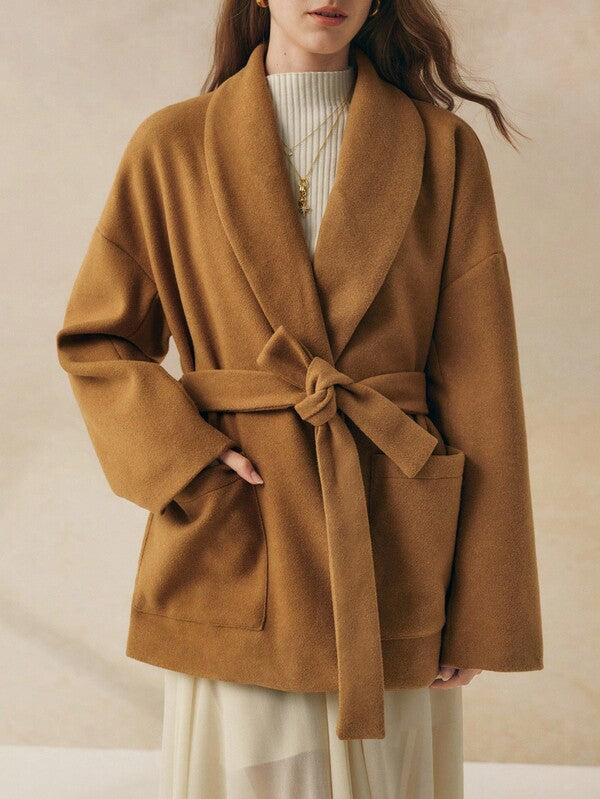 Camille Wool Wrap Coat