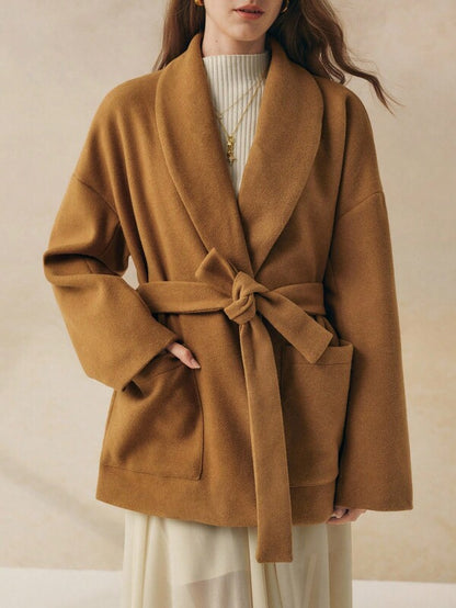 Camille Wool Wrap Coat