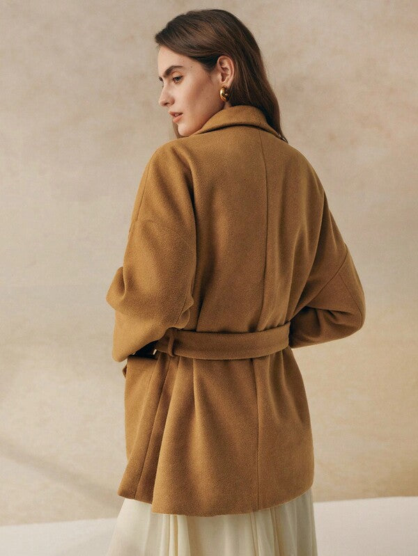 Camille Wool Wrap Coat