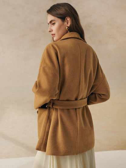 Camille Wool Wrap Coat