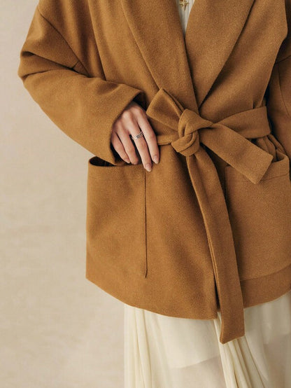 Camille Wool Wrap Coat