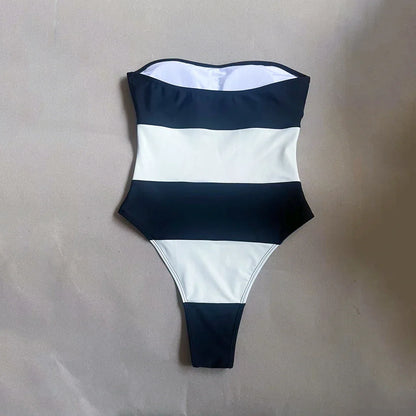 Caprié Bold Stripe One-Piece