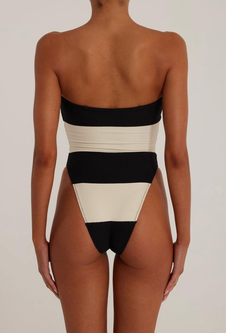 Caprié Bold Stripe One-Piece