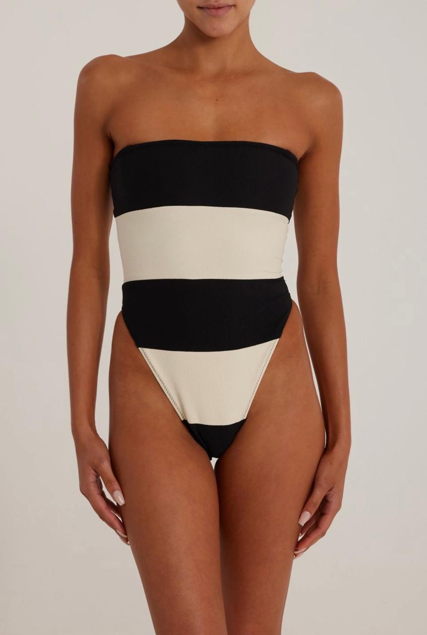 Caprié Bold Stripe One-Piece