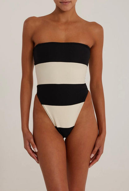 Caprié Bold Stripe One-Piece