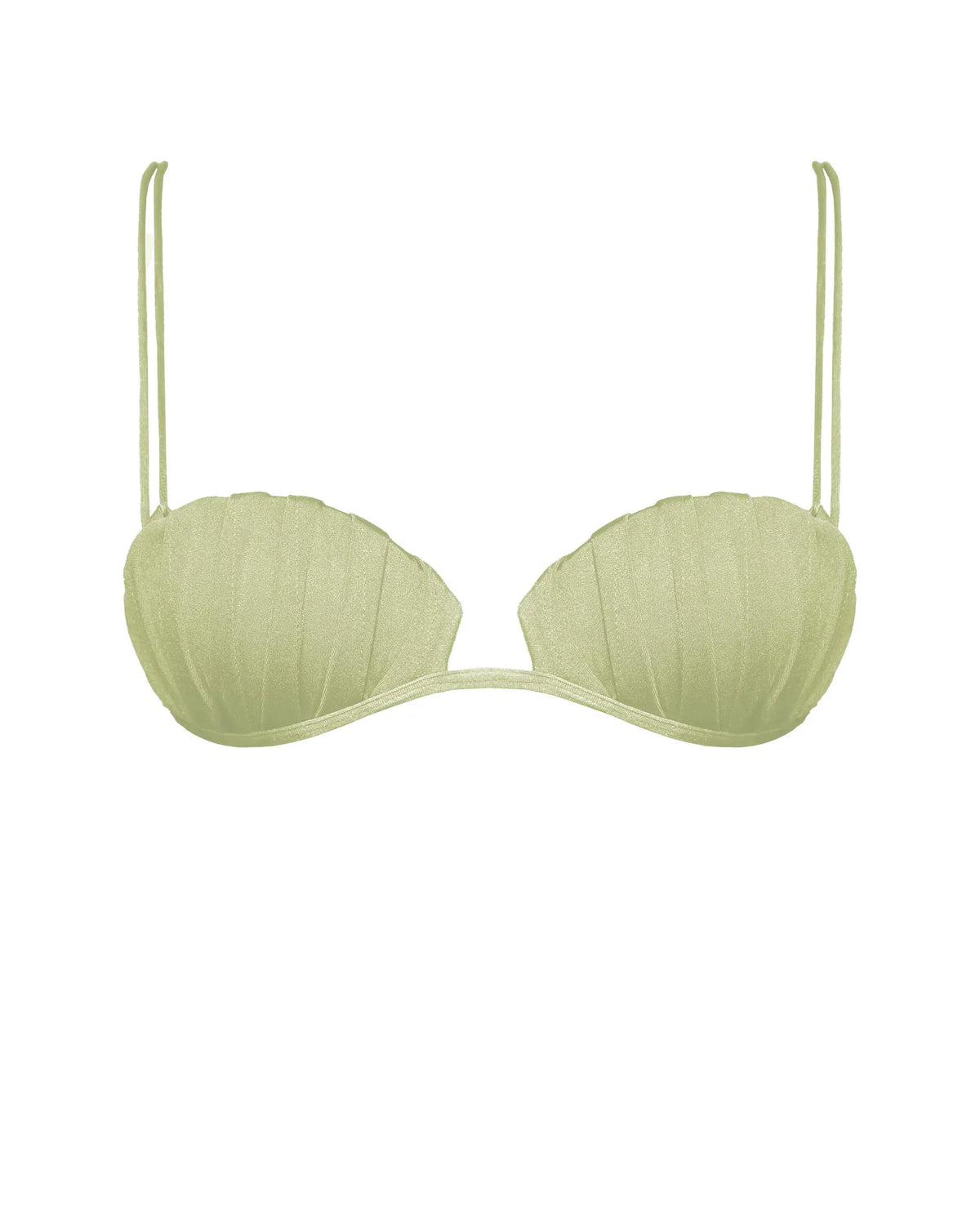 Conjunto de biquíni em formato de concha