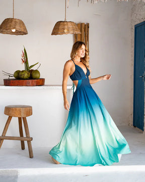 Vestido Oceano Blu