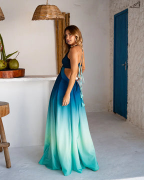Vestido Oceano Blu