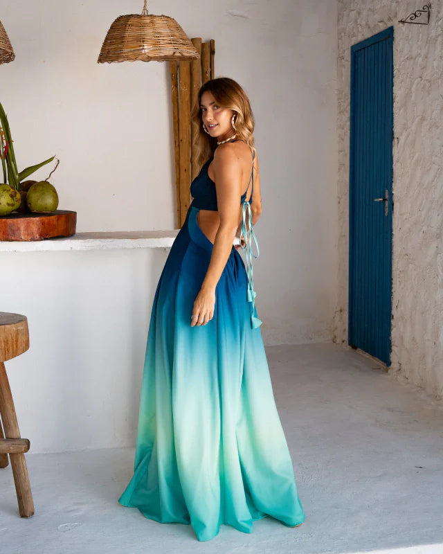Vestido Oceano Blu