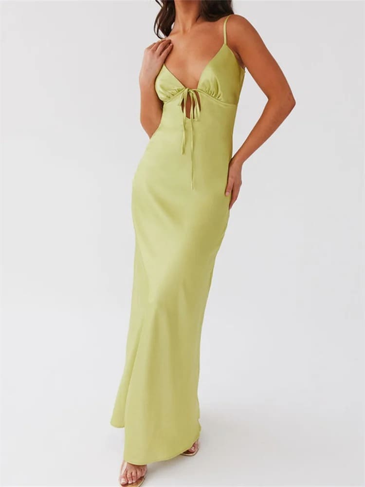 Vestido Le Luxe verde limão